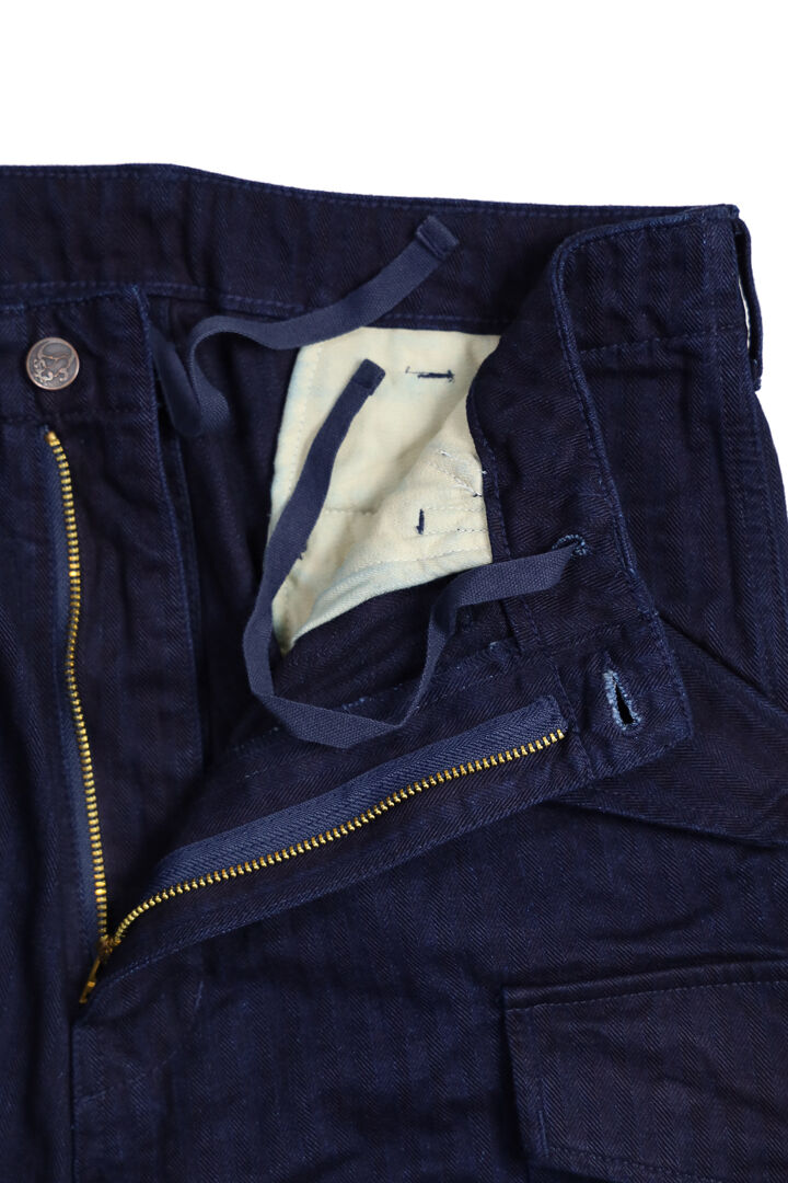 TNK305 "herringbone" M65 Pants (INDIGO),INDIGO, medium image number 2