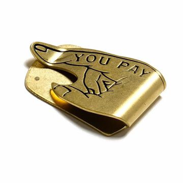 BW-0012 YOU PAY MONEY CLIP-BLACK,BLACK, small image number 2