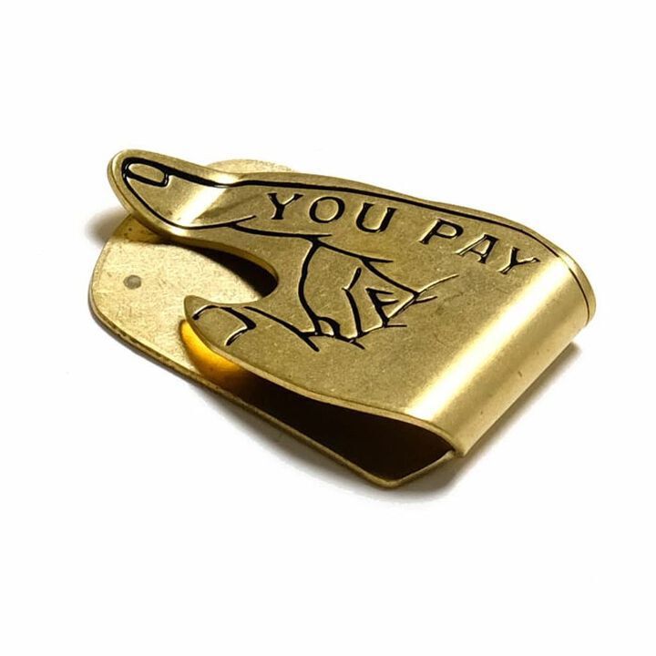 BW-0012 YOU PAY MONEY CLIP-BLACK,BLACK, medium image number 2