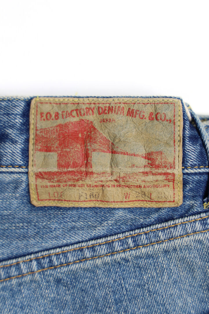 F160 13oz SELVEDGE  66 DENIM TAPERED (BLUE),BLUE, medium image number 1