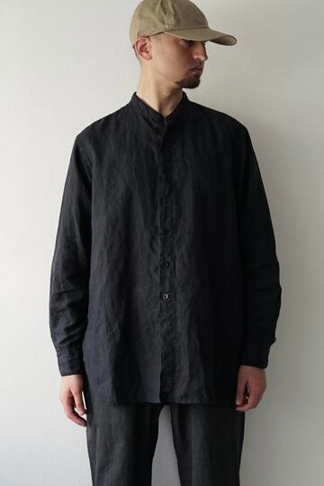 241SH08 ND-Linen Poplin / Granpa Shirts,SUMI, small image number 9