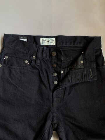 MXJE3201 15.7oz INDIGO x BLACK DENIM SLIM STRAIGHT,, small image number 3