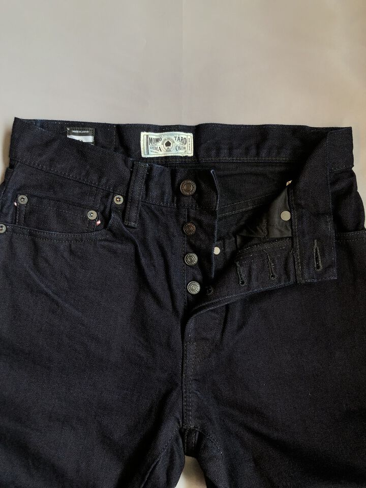 MXJE3201 15.7oz INDIGO x BLACK DENIM SLIM STRAIGHT,, medium image number 3