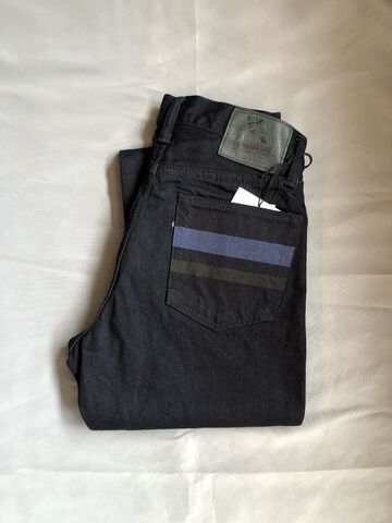 MXJE3500 15.7oz INDIGO x BLACK DENIM CLASSIC STRAIGHT,, small image number 0