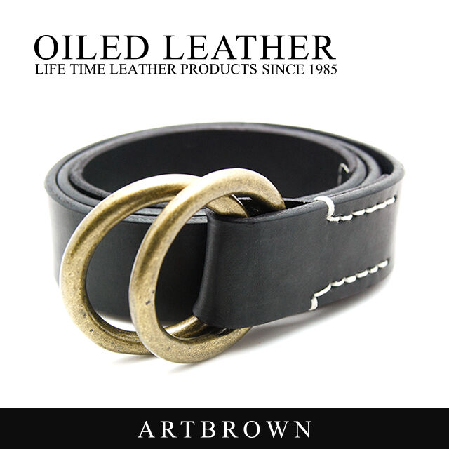 ARTBROWN OAB40031AB Tochigi leather leather men's belt 40mm width ...