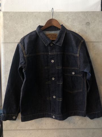 MXGJ3001 13oz TOKUNOU BLUE SELVEDGE HERITAGE DENIM JACKET,INDIGO, small image number 0