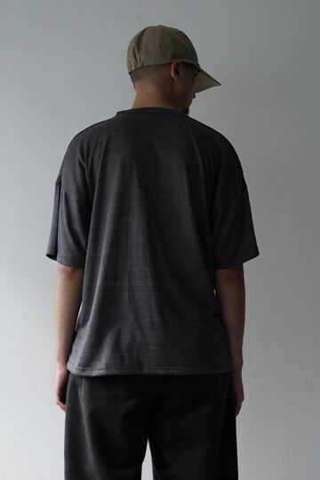 CAP706CS30 Feather Linen Jersey / Trapeziod Tee,BLACK, small image number 9
