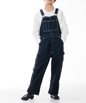 MZPT5001 12OZ "GOING TO BATTLE LABEL" DENIM OVERALLS,, small image number 7