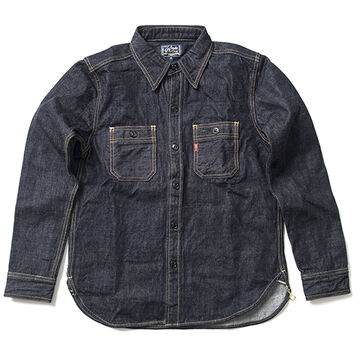 D5335 14oz denim work shirt-48,, small image number 3