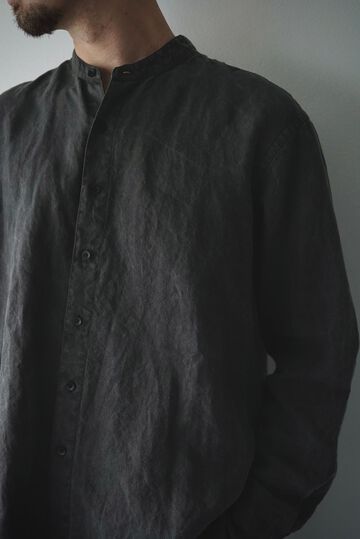 241SH08 ND-Linen Poplin / Granpa Shirts,SUMI, small image number 5