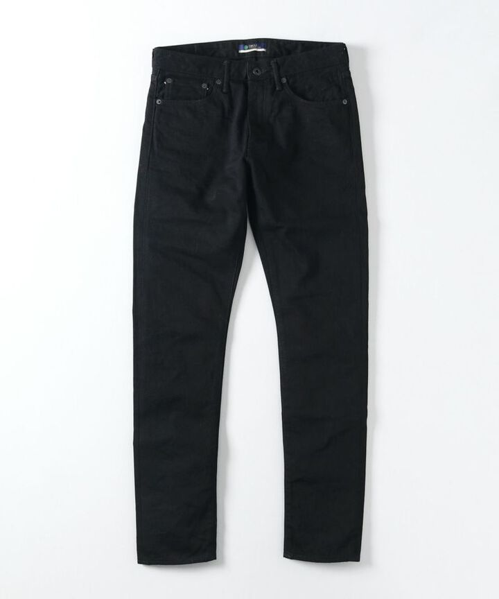 J214 14oz Tapered Model Black Denim Selvedge-One Wash-30,, medium image number 5