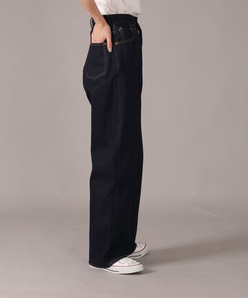 JUJE1002 High Waist Loose 【Women's】,INDIGO, small image number 1