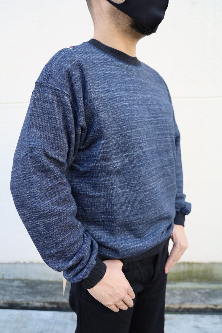 HY1716K 'KUON' Indigo Sweatshirt-XL,, medium image number 1