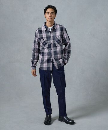 MXLS1002 ORIGINAL TWILL CHECK SHIRT,RED, small image number 7
