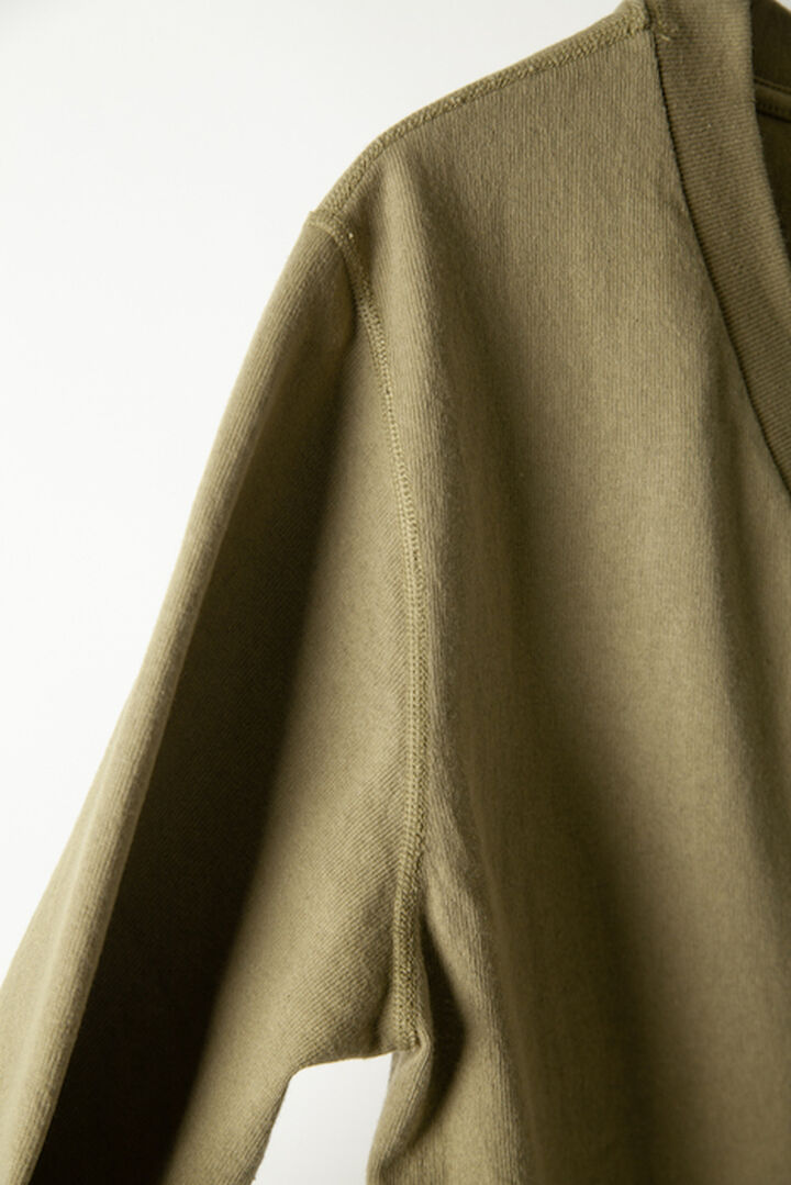 T202VBL086 Leicester Loopwheeled cardigan(086 Bronze Green),, medium image number 6