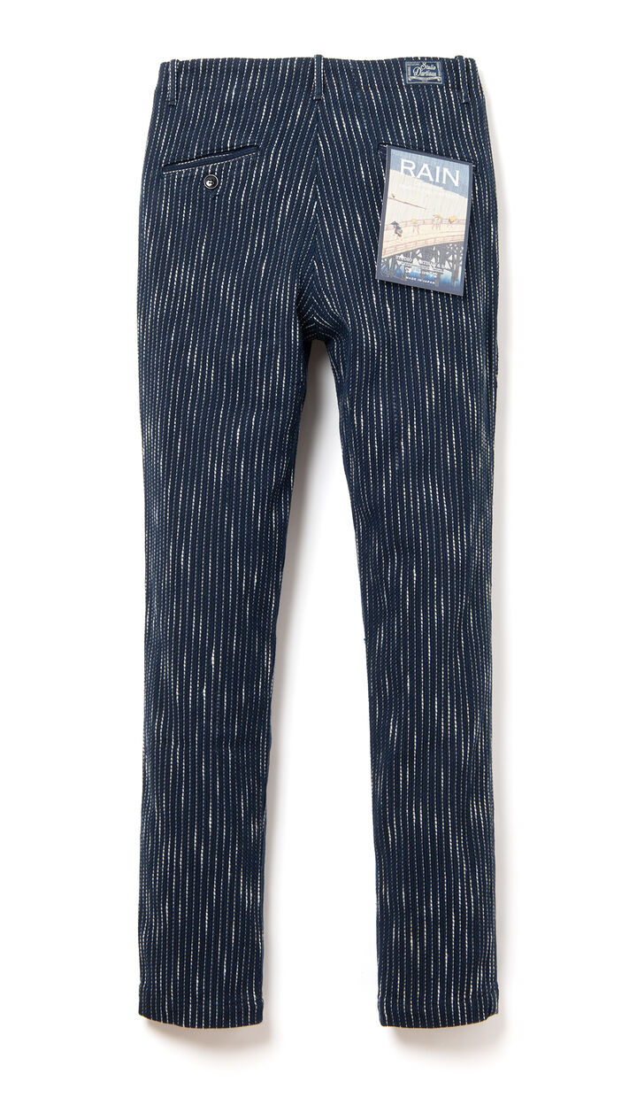 1884 13oz RAIN Sashiko Trousers,INDIGO, medium image number 1