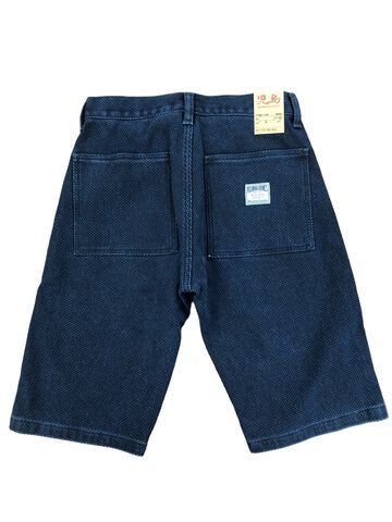 RNB-1328 FUJIKINBAI SASHIKO SHORTS,INDIGO, small image number 1