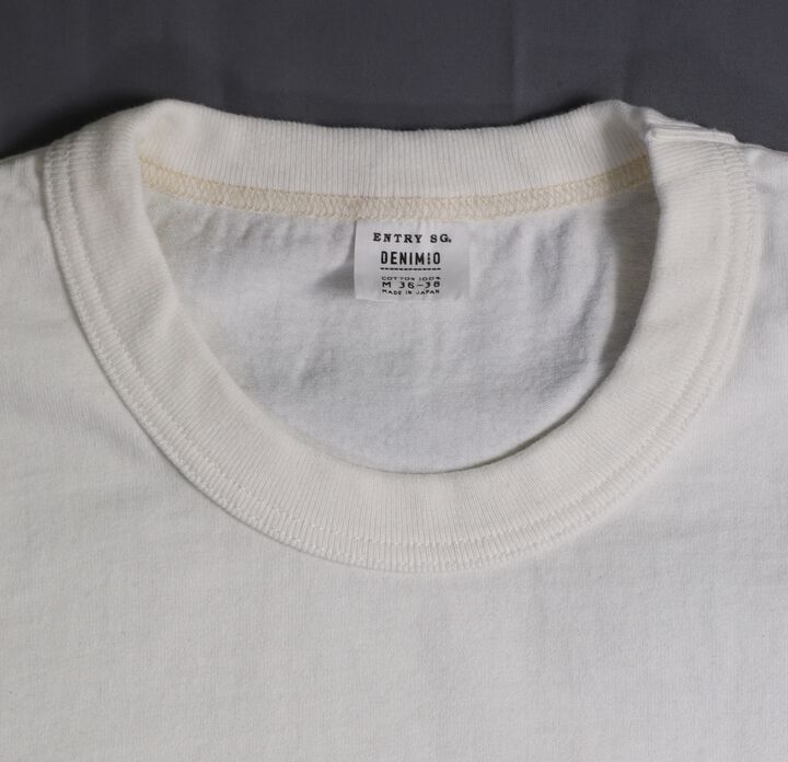 ESGDM01 ENTRY SG. × DENIMIO Limited Collab "TSURI-AMI" T-shirt (S~3XL),WHITE, medium image number 3