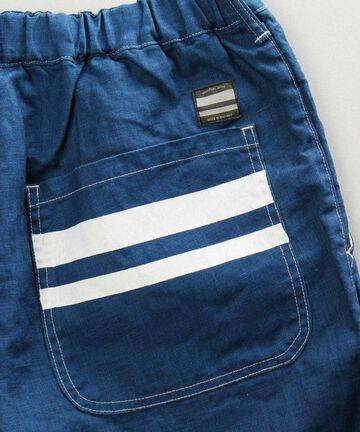 02-059 Indigo linen Easy shorts,, small image number 5