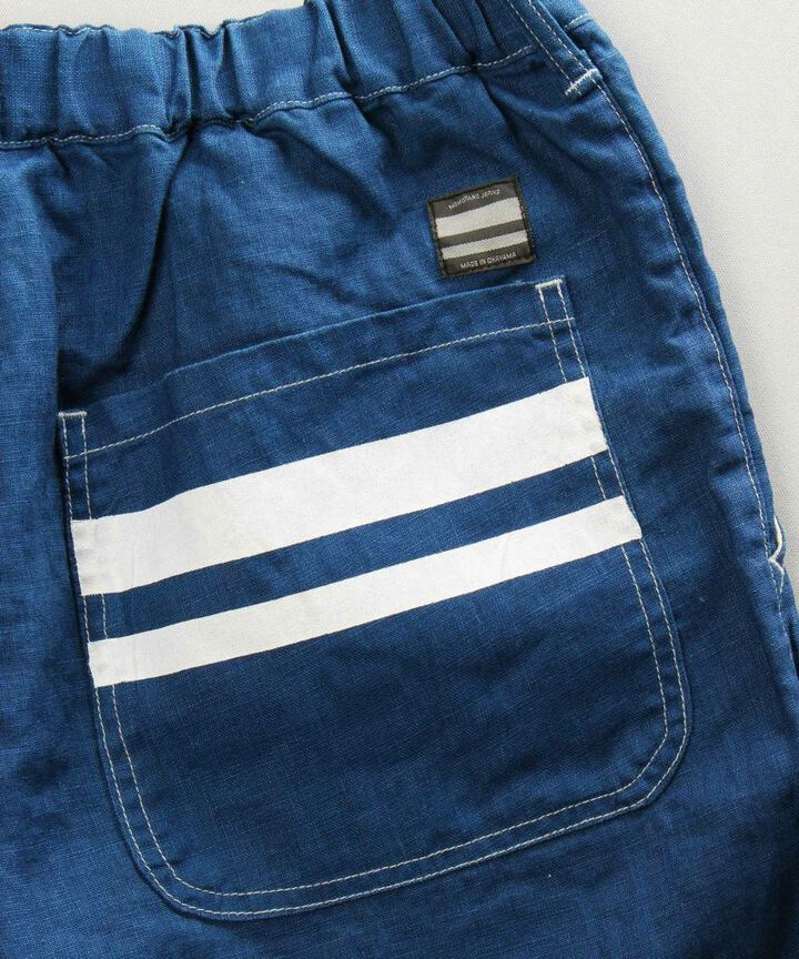 02-059 Indigo linen Easy shorts,, medium image number 5