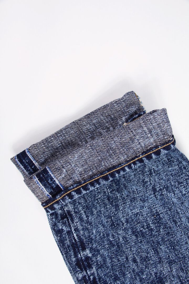 N1105AWHT 16.5oz Natural Indigo Acid Wash High Rise Tapered Jeans-One Washed-36,, medium image number 11