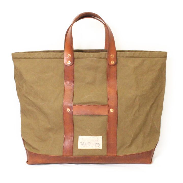 VS-264C CANVAS×LEATHER TOOL BAG -LARGE (OLIVE DRAB)
