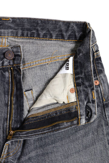 F160 13oz SELVEDGE  66 DENIM TAPERED (BLACK),BLACK, small image number 2