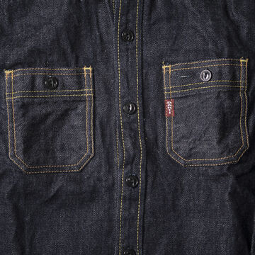 D5335 14oz denim work shirt-48,, small image number 10