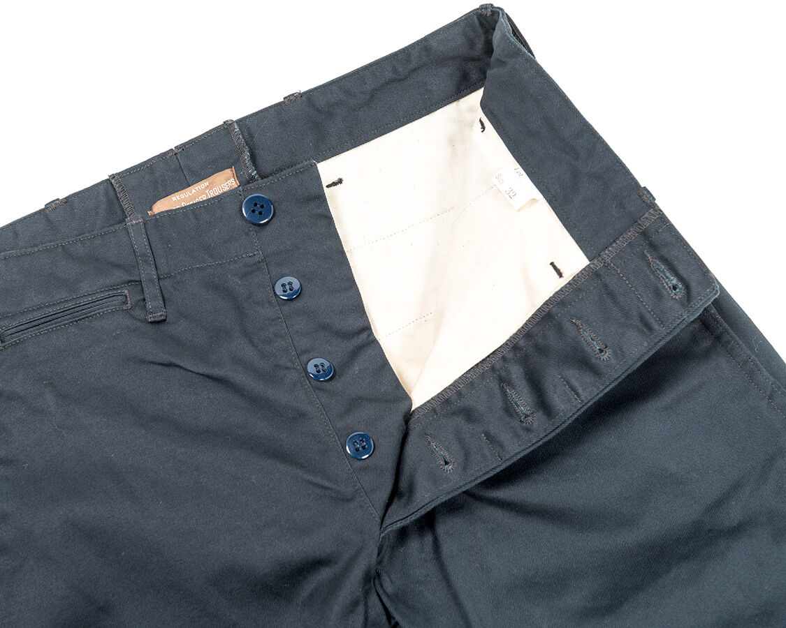 WORKERS | WKSOTST2 10.5oz Workers Officer Trousers Slim (NAVY)