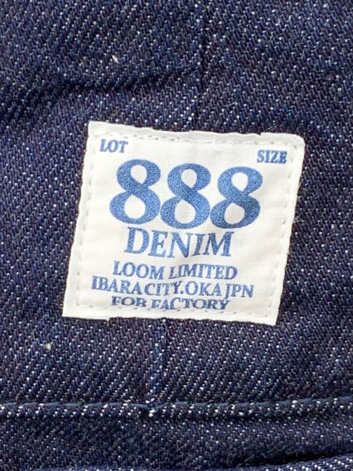 F0508 12oz THREE EIGHT "888" DENIM TRACK EASY PANTS TAPERED,, medium image number 4