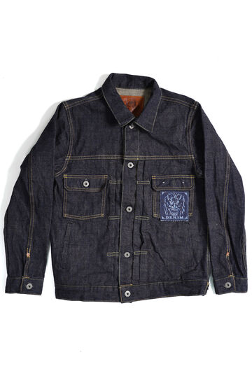 ONI02516P-14KBE 14oz Oni Denim Beige 2nd Type Jacket with handwarmers,, small image number 0