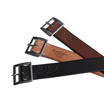 TR-BELT01 Industrial Iron Buckle Leather Belt (BLACK, BROWN, TAN),BLACK, small image number 5