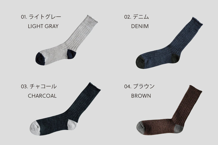 NK0102 RECYCLED COTTON RIBBED SOCKS,CHARCOAL, medium image number 4