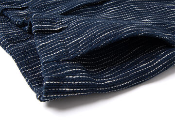 1884 13oz RAIN Sashiko Trousers,INDIGO, small image number 3