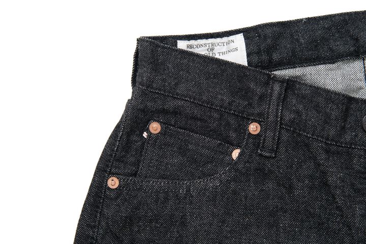 D1890 13oz Wash Jeans Loose Straight (Black),, medium image number 3