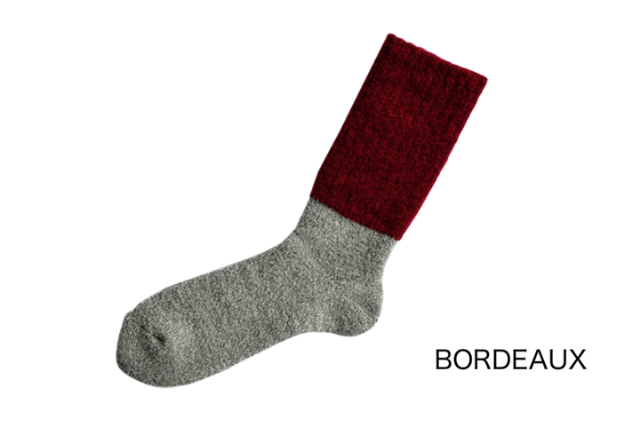 NK0704 Mohair Wool Pile Socks-CHRISTMAS RED-M,CHRISTMAS RED, medium image number 2
