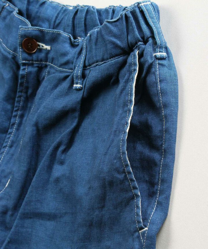 02-059 Indigo linen Easy shorts,, medium image number 3