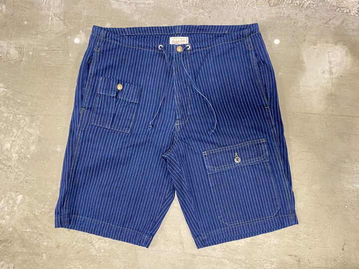 GZ-BDSP-0506 9oz Stripe Short Pants-One Wash-3L,, medium image number 0