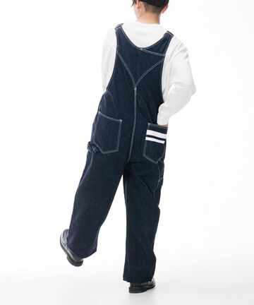 MZPT5001 12OZ "GOING TO BATTLE LABEL" DENIM OVERALLS,, small image number 11