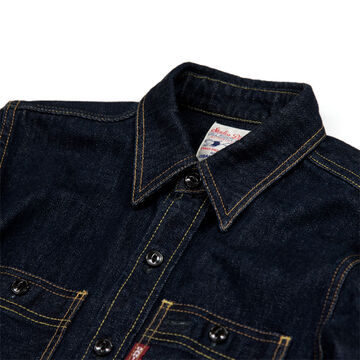 D5335 14oz denim work shirt-48,, small image number 6