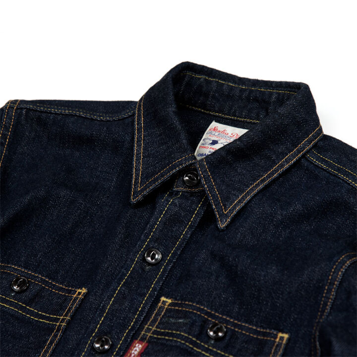 D5335 14oz denim work shirt-48,, medium image number 6