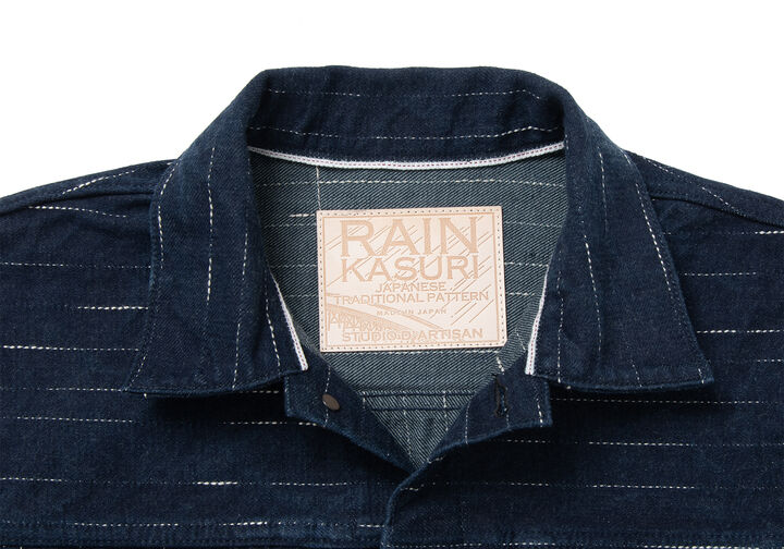 D4589 14oz RAIN Kasuri Denim Jacket,, medium image number 2