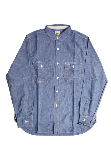 F3494 5OZ CHAMBRAY WORK SHIRT-One Wash-M,, small image number 0