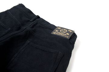 1877 Kyoto Black Dyed Sashiko Jeans Slim Straight -One Wash-31,, small image number 8