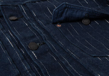 D4589 14oz RAIN Kasuri Denim Jacket,, small image number 7