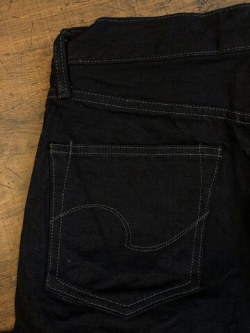 ONI622-14BLK 14oz Oni Denim (weft: black) Relax Tapered,, small image number 8