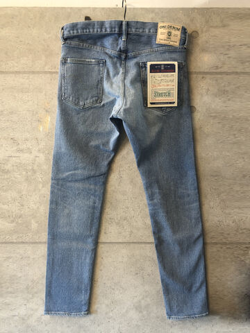 ONI121S-ISHIKAWADAI Stretch Ishikawadai Stretch Denim Relax Tapered Used Bio Bleach,, small image number 9