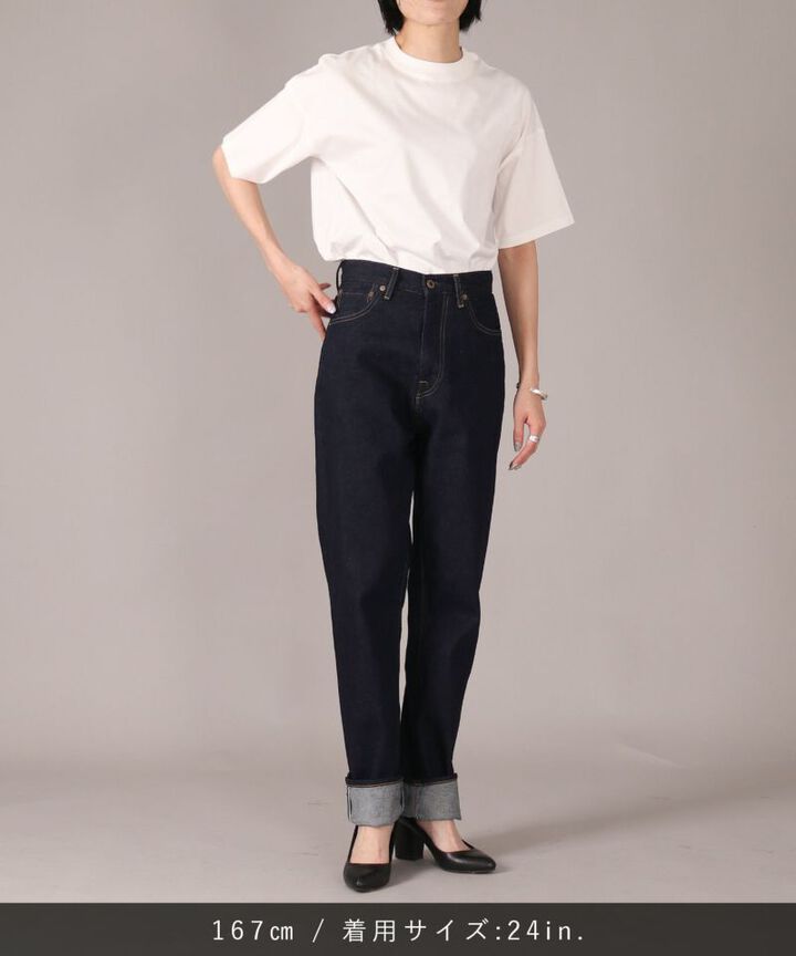 JUJE1001 High Waist Straight 【Women's】,INDIGO, medium image number 15