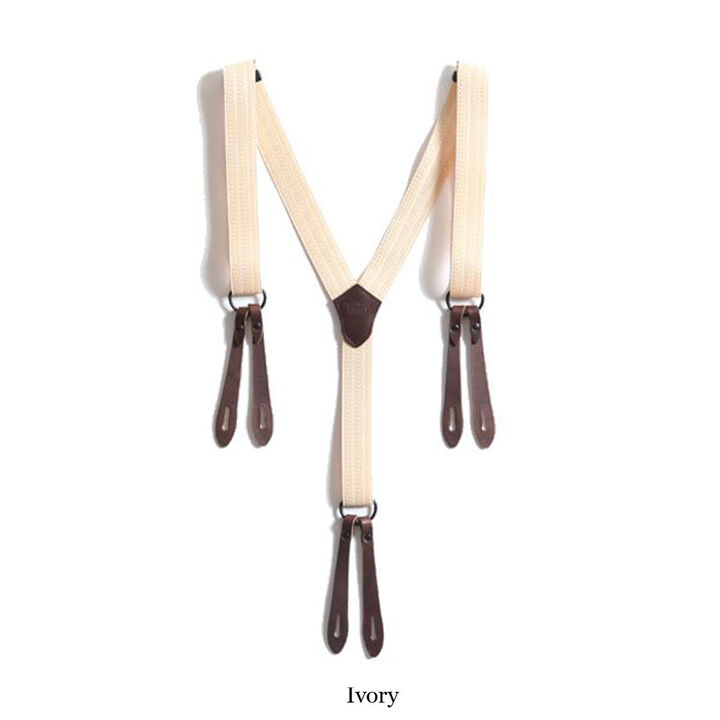 TR-SU02 Modern Farmer Suspender (3 COLORS),IVORY, medium image number 1