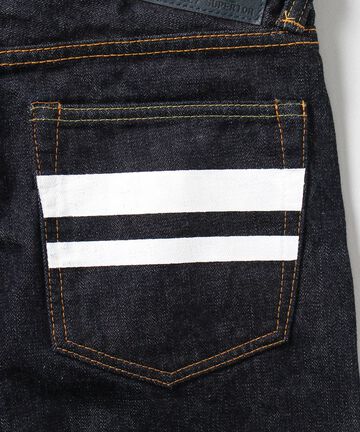 15THB01 15.7oz Deep Blue Broken Selvedge Denim Narrow Tapered Jeans-One Washed-42,, small image number 5